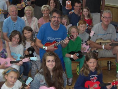 A Team Photo from my beginners Uke workshop at Music On The Marr