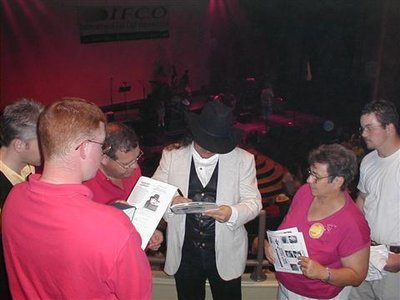 Signing AUtographs at the Grand Old Opry House.