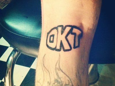Our biggest fan up in Norcal got his OKT Tattoo