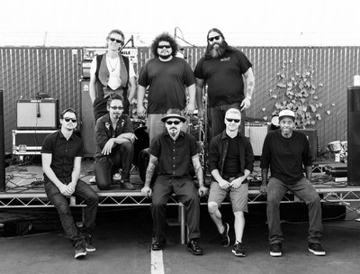 The tour gang. Tommy Guerrero band and El Diablitos 7/26/14