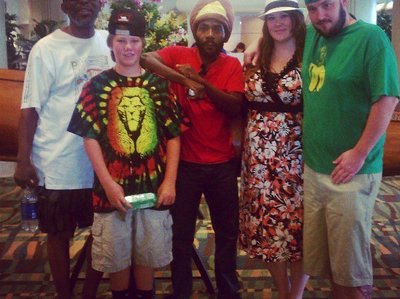Milton Henry and Winston Hussey with my family in hawaii