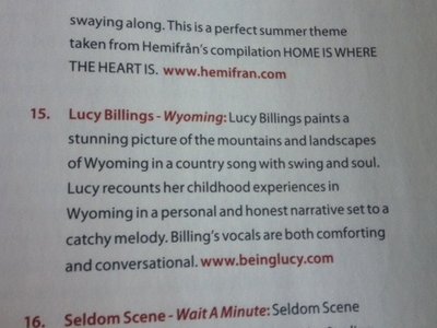 "Wyoming" on Maverick Covermount CD for the Sept/October issue!