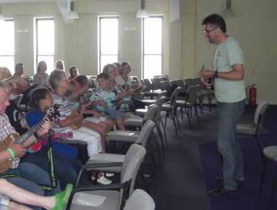 Broadstairs Folk Week - Another from a beginners uke workshop.