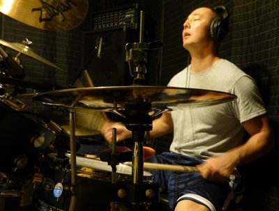 Allan laying down some tracks