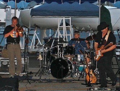At Severn Sailing Association with Andy Fegley on trombone.