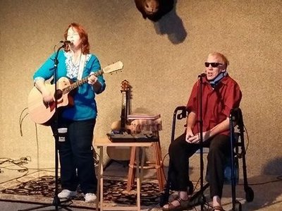 With John Shilby at Harmoni-cause benefit for him. Photo by Judy Bryski Cody :)