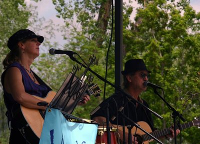 Teresa and Robby at the Boulder Creek Festival with Windfall 2011