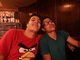 with my friend