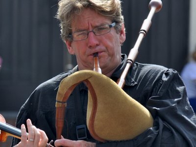 John with bagpipes