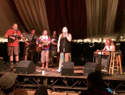 OVB Family Band with Carolina Connection at Shakori Hills on 10/11/14