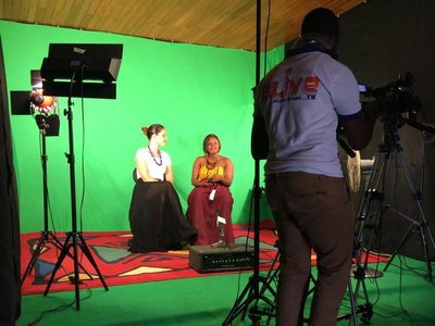 TV Studio in Ghana, Africa