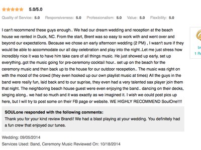 2014 Wedding - Brandi's Review