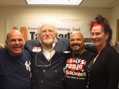 Host Cameron Datzker, comedian Marty Ingles, Pall and Jo at LA radio