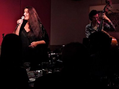 Guesting on vocals in NYC at "Jazz at Kitano" with Iris Ornig on Bass!