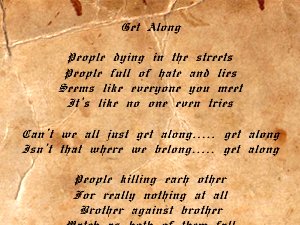 Get Along Lyrics