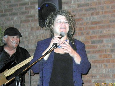 Sittin' in with"The Habanero Brothers" Band in 2014- Love my musician friends to invite me to crash!