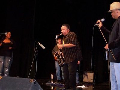 Onstage with Johnny Artis and Ron Holloway