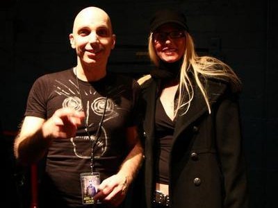 Standing next to greatness, Mr. Joe Satriani after his show @ Warfield SF. The best ever, !!!!!!