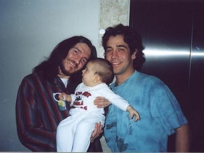 John Frusciante ( Red Hot Chili Peppers guitar player ), my daughter Nathy, and I, 1999