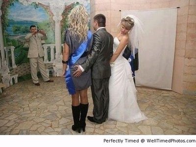 i hope he aint the bridegroom!!