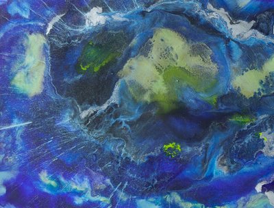 I Can't See You (encaustic art by Lillith)