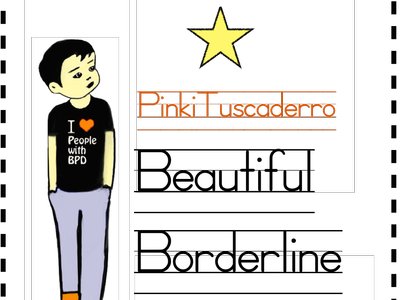 Beautiful Borderline CD Cover by Pinki Tuscaderro