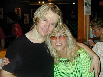 With my buddy Tony Franklin, fretless bass master!