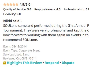 Wedding Wire Review from Nikki