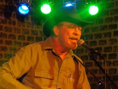 Performing at Gracie's Cafe, early 2015