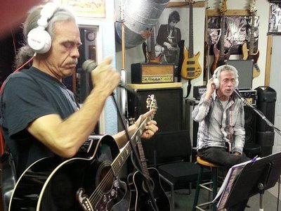 Tom and George recording at Ravenwood Jan 11 2015
