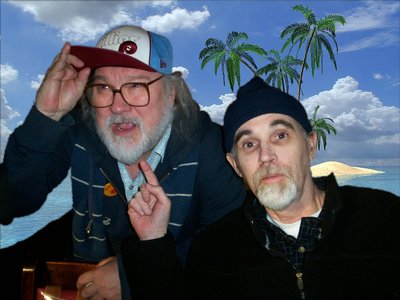 Return To Gilligan's Island - Rich (right) with Captain R. Stevie Moore (photo by Krys O 2010)