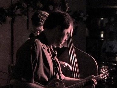Me and Tommy Hannigan on the Cape Fear Blues Cruise , 2003 (Photo: Stephanie Downie)