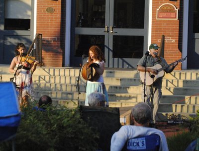 Celtic Machinations, with Holly Breivik, Music on the Steps, July 2014.