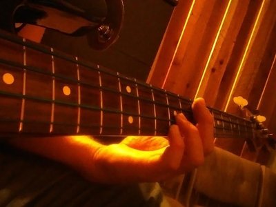 Tracking bass at JBM Recording in Murrieta, Ca. 