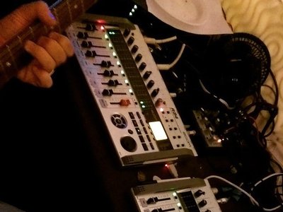 JB tracking lead guitar at his JBM Recording, Murrieta, Ca.
