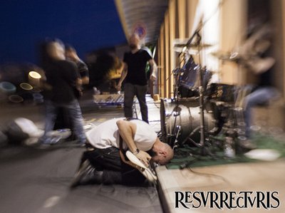 Resurrecturis live @ Terminal Art Project Fermo, 8-8-2014). Pic by Francesco Musati
