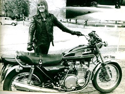 Keith Emerson and his Kawasaki (1970's)