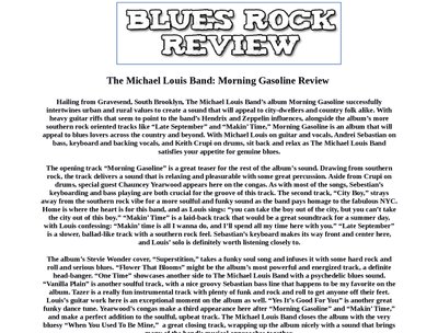 TMLB MORNING GASOLINE BLUES ROCK REVIEW 