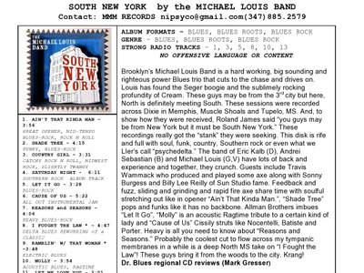 TMLB SOUTH NY RADIO ONE SHEET 