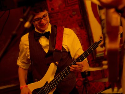 Dan Rojas on bass.