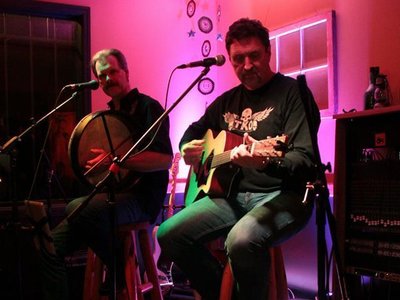 Bruce and I at the Tractorgrease Cafe in Chilliwack