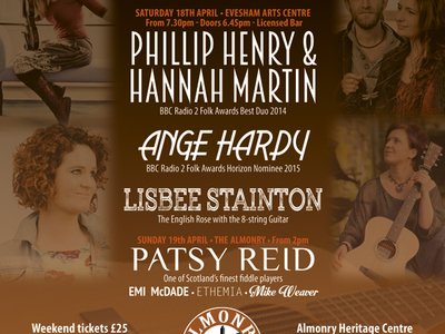 Tickets now on sale for The Great Big Almonry Folk Weekend 18th/19th April 2015