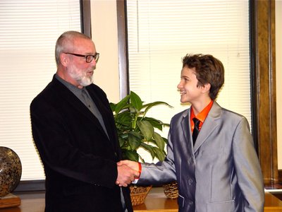 Sheridan with Mayor of Aurora IL Tom Weisner