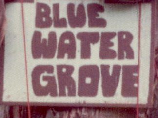 BLUE WATER GROVE TREE SIGN