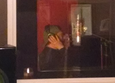 The legendary Leeland recording the vocal track on a song for our upcoming EP.
