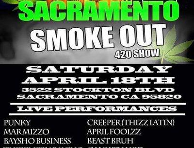 April 18th! Sac Town!! 420 Show, definitely fina be litt! Bring that Fire! @BayshoBusiness @Thizzla
