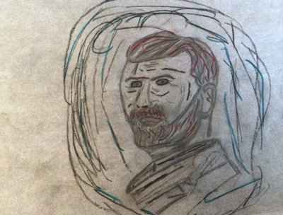 Self Portrait of Self but everyone says "oh you drew Van Gogh" - NOT