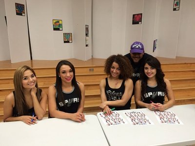 FNLSA Black&SilverSpirit Night San Antonio Spurs Silver Dancers with the Amazing DJ Mix!!!