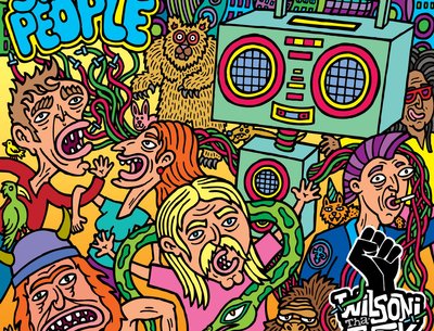 Strange People EP artwork by Andrew Denholm Illustration [andrewdenholm.com]