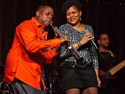 Performing with Brian Lenair